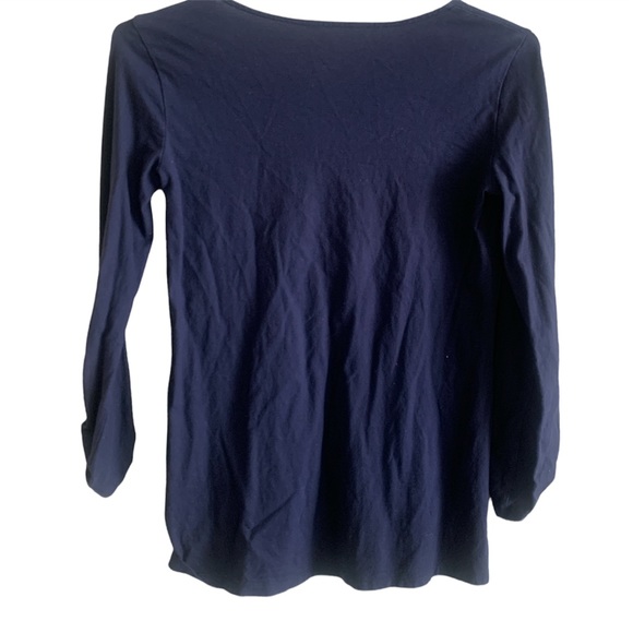 Lilly Pulitzer cotton navy Dorothy top - Picture 7 of 10